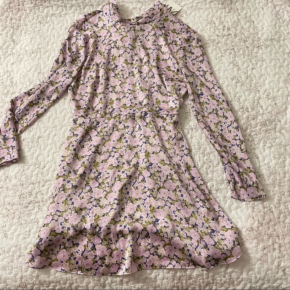 Zara Satin Like Mini Dress